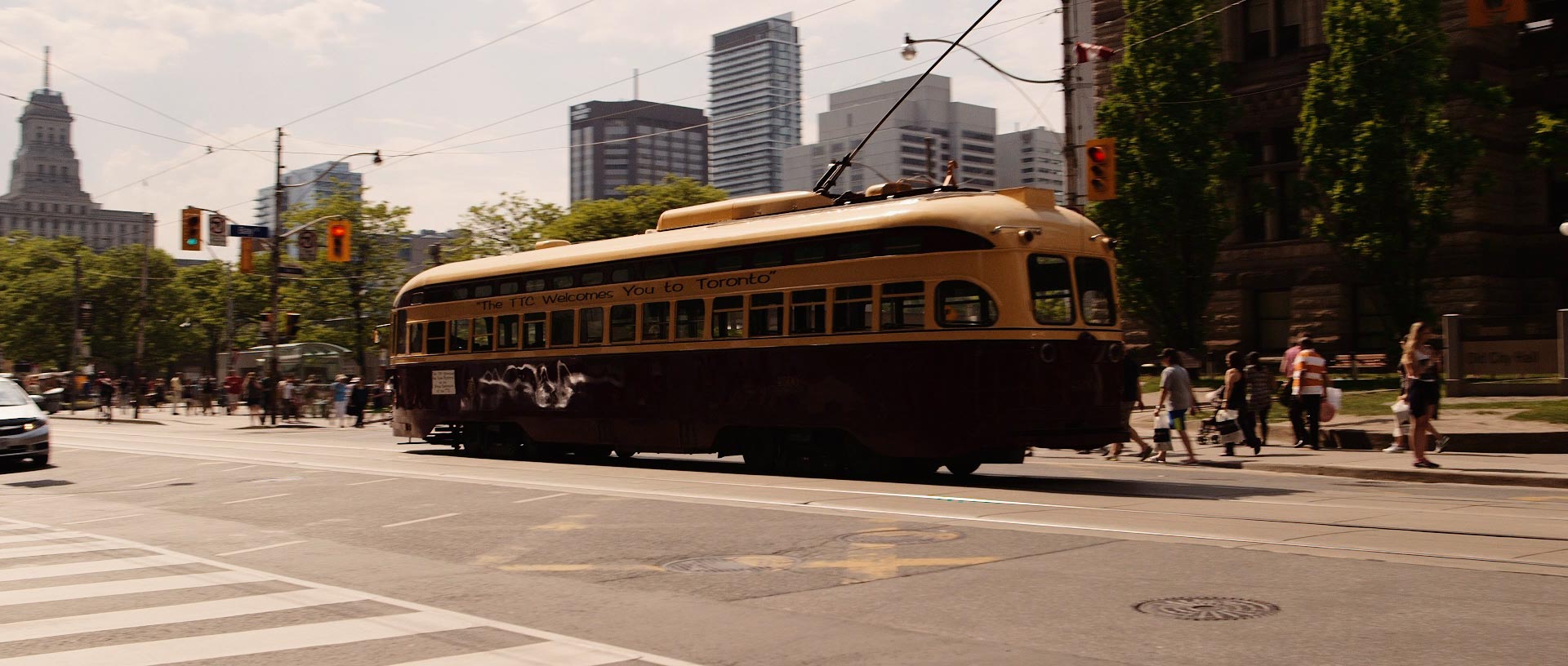 Chartered Streetcars for Toronto Wedding Video