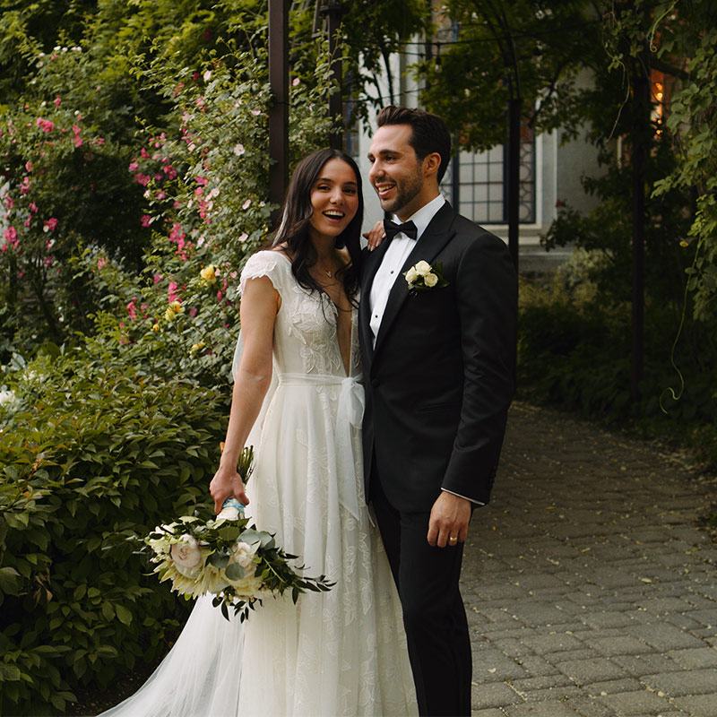 Marisa and Josh at their Casa Loma wedding