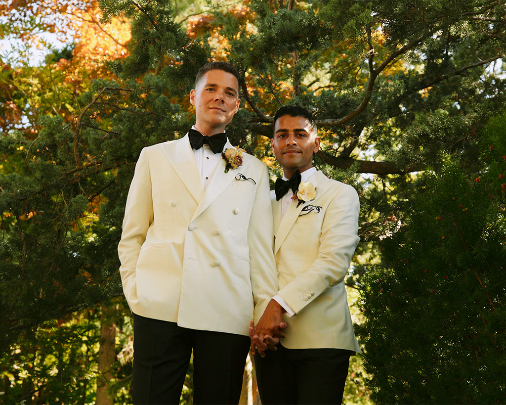 Elegant Groom and Groom Garden Wedding at Graydon Hall Manor