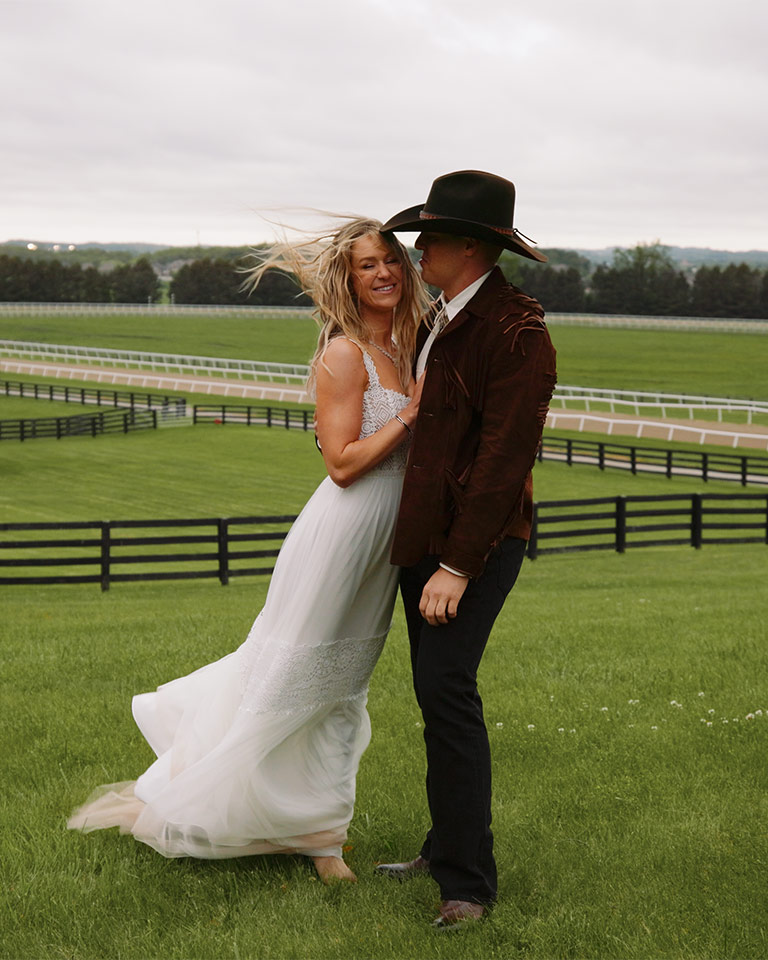 Nikki and Dave’s cowboy-themed welcome party