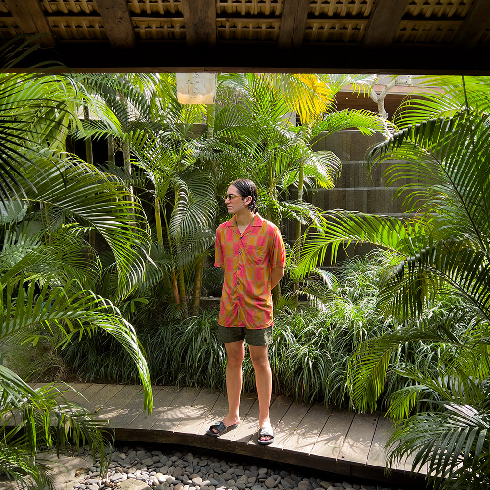 Ric in Bali Palm Trees